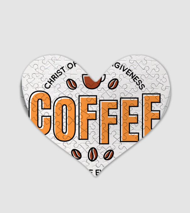 Cafea Iertare model alb pe tricou