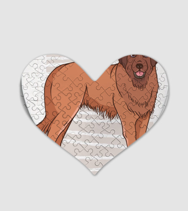 Câine ciobănesc Leonberg model alb pe tricou