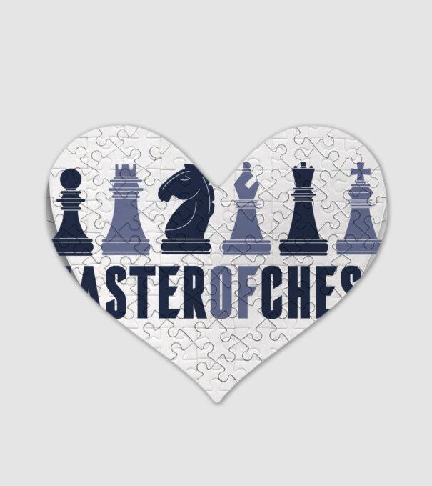 Master of Chess model alb pe tricou