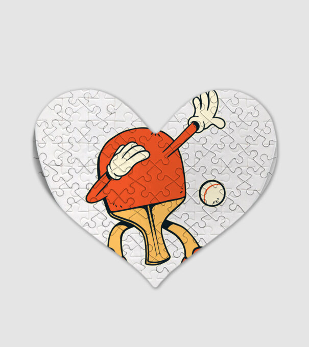 Ping Pong DAB model alb pe tricou