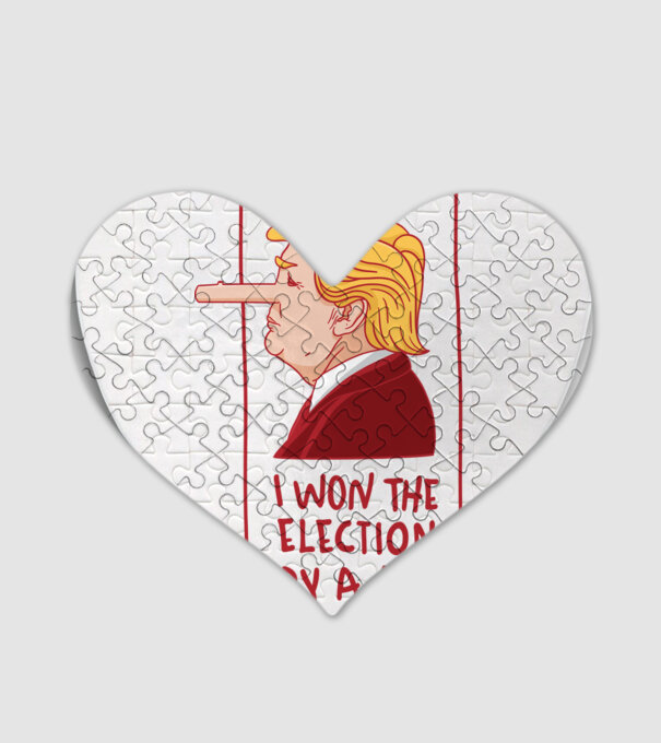 Pinocchio Trump model alb pe tricou