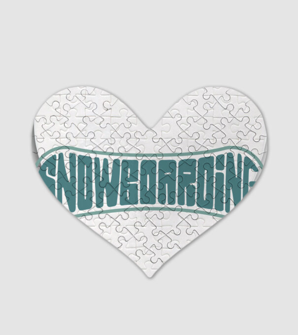 Snowboarding model alb pe tricou