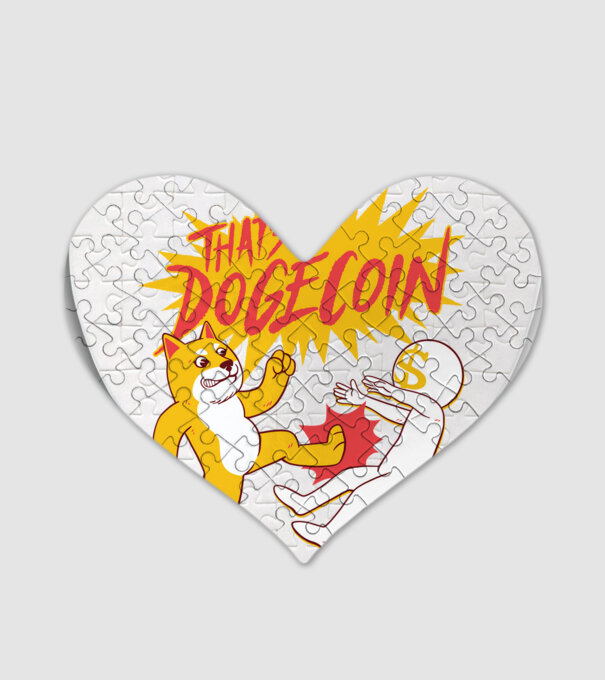 Thats Dogecoin model alb pe tricou