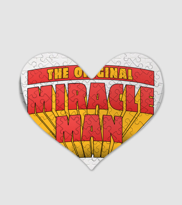 The Original Miracle Man model alb pe tricou