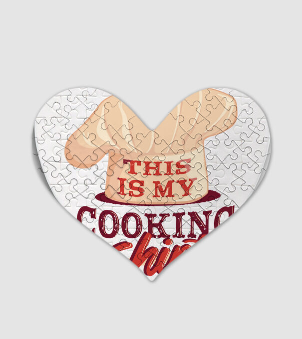 This is my Cooking Shirt model alb pe tricou