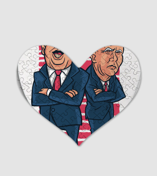 Trump Pence USA model alb pe tricou