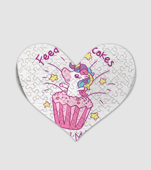 Unicorn Muffin model alb pe tricou