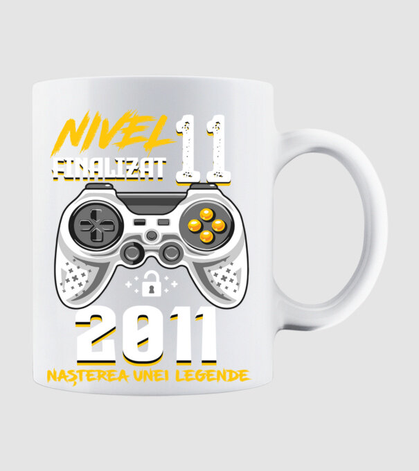 Nivel 11 finalizat. 2011 nașterea unei legende model alb pe tricou