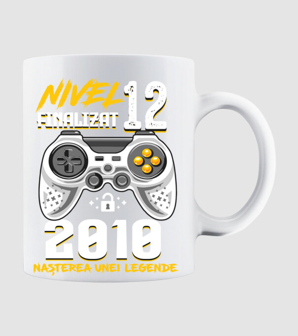 Nivel 12 finalizat. 2010 nașterea unei legende model alb pe tricou