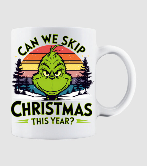 Can we skip christmas this year model alb pe tricou