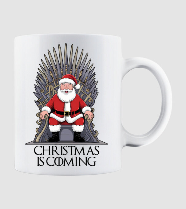 Christmas is Coming Alb model alb pe tricou