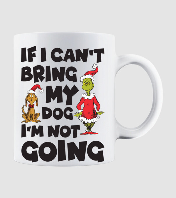 If i can't bring my dog I'm not going model alb pe tricou