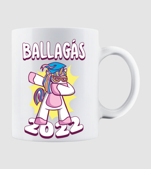 Inorog Bacalaureat model alb pe tricou