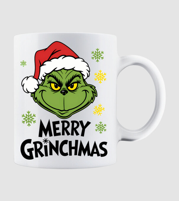 Merry Grinchmas Alb model alb pe tricou