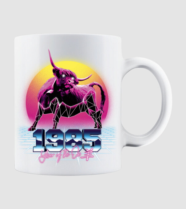 1985 Year of the Ox model alb pe tricou
