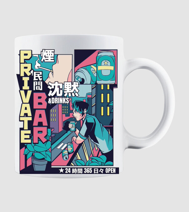 Anime Vaporwave benzi desenate model alb pe tricou