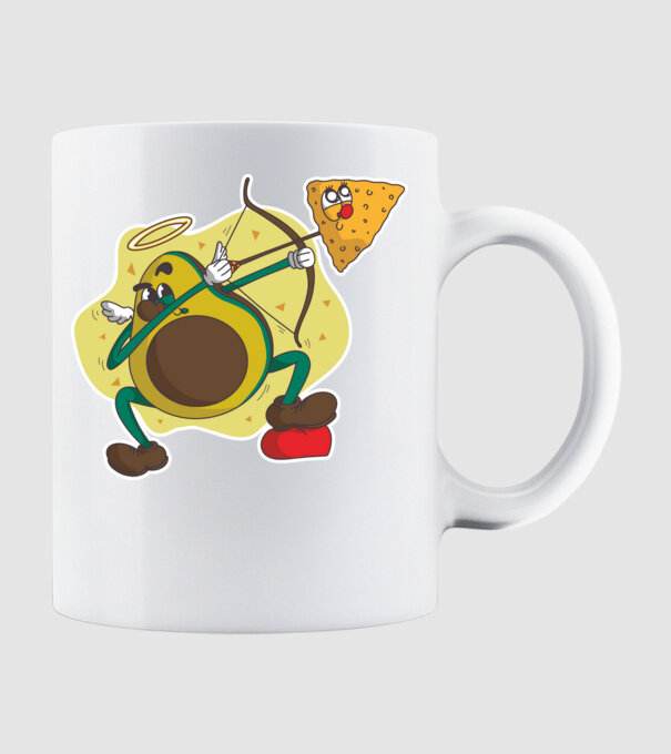 Dragoste de Avocado model alb pe tricou