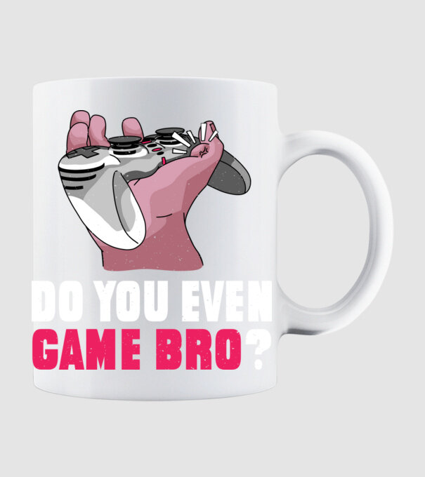 Do You Even Game Bro? model alb pe tricou