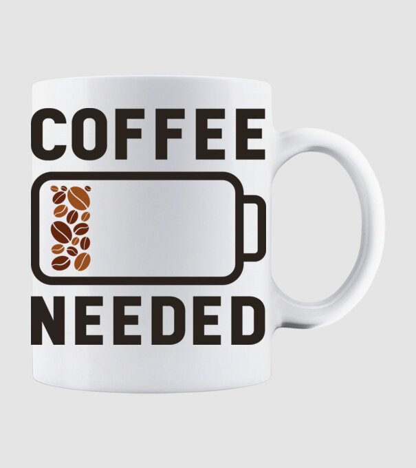 Am nevoie de cafea model alb pe tricou
