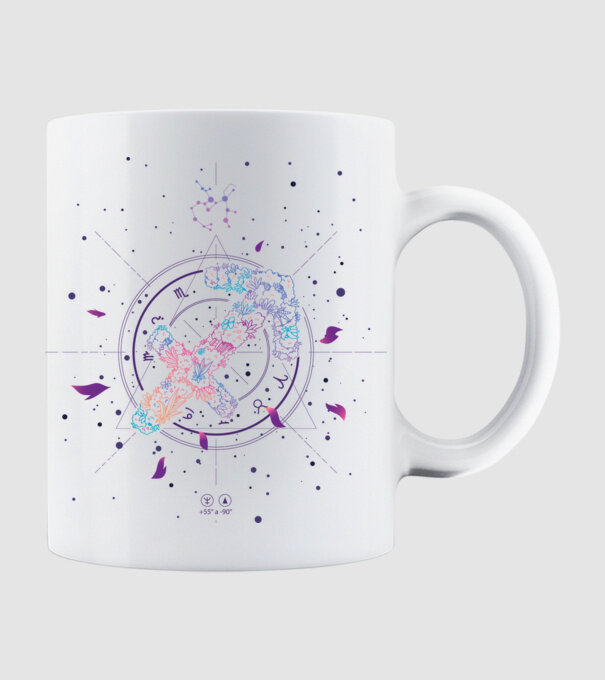 Saggitarius Zodiac model alb pe tricou