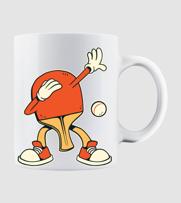 Ping Pong DAB model alb pe tricou
