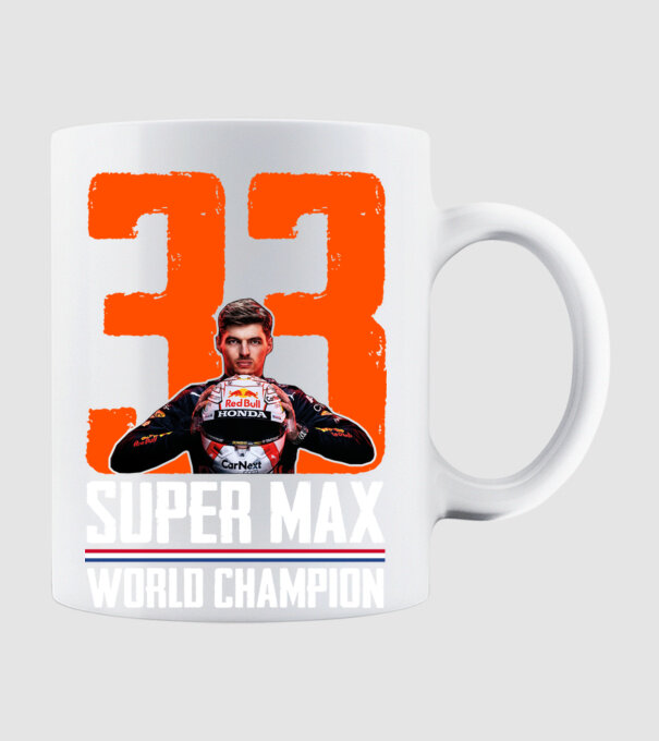 Super Max Formula 1 World Champion model alb pe tricou