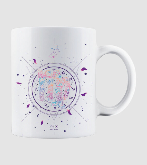 Virgo Zodiac model alb pe tricou