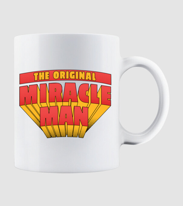 The Original Miracle Man model alb pe tricou