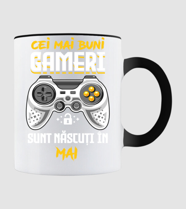 cei mai buni gameri sunt născuți în mai model negru pe tricou