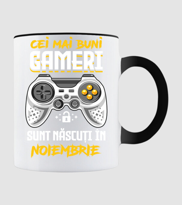 cei mai buni gameri sunt născuți în noiembrie model negru pe tricou