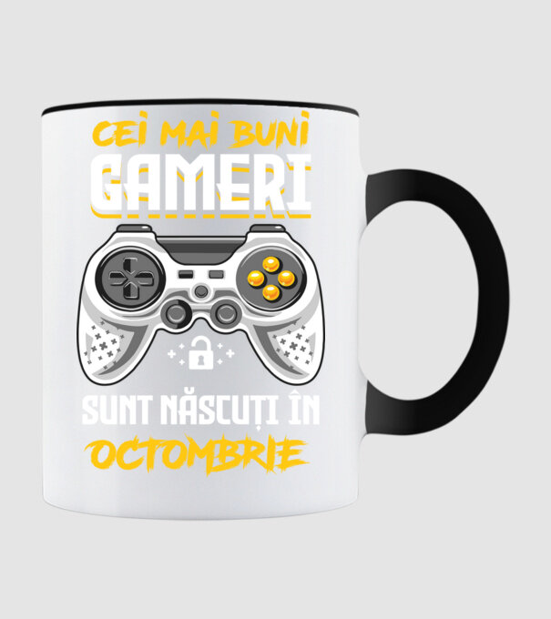 cei mai buni gameri sunt născuți în octombrie model negru pe tricou