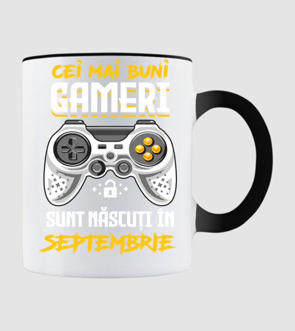 cei mai buni gameri sunt născuți în septembrie model negru pe tricou