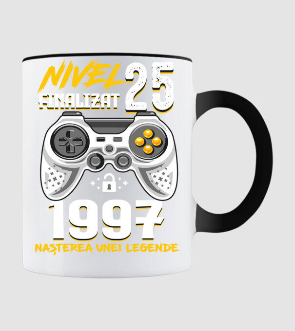Nivel 25 finalizat. 1997 nașterea unei legende model negru pe tricou