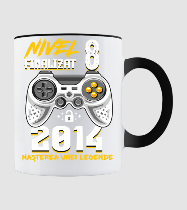 Nivel 8 finalizat. 2014 nașterea unei legende model negru pe tricou
