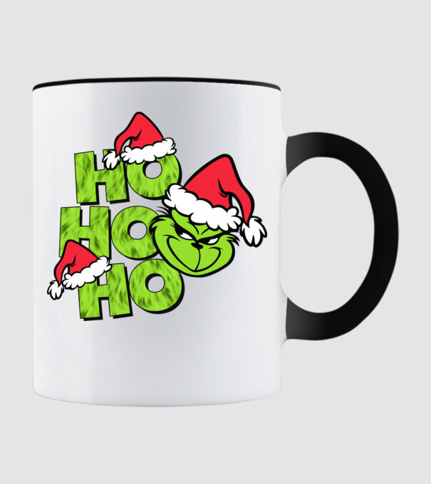Ho Ho Ho - Grinch model negru pe tricou