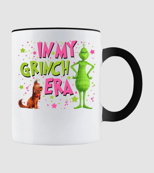 In my Grinch era model negru pe tricou