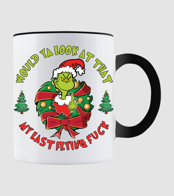 Would ya look at that - Grinch model negru pe tricou