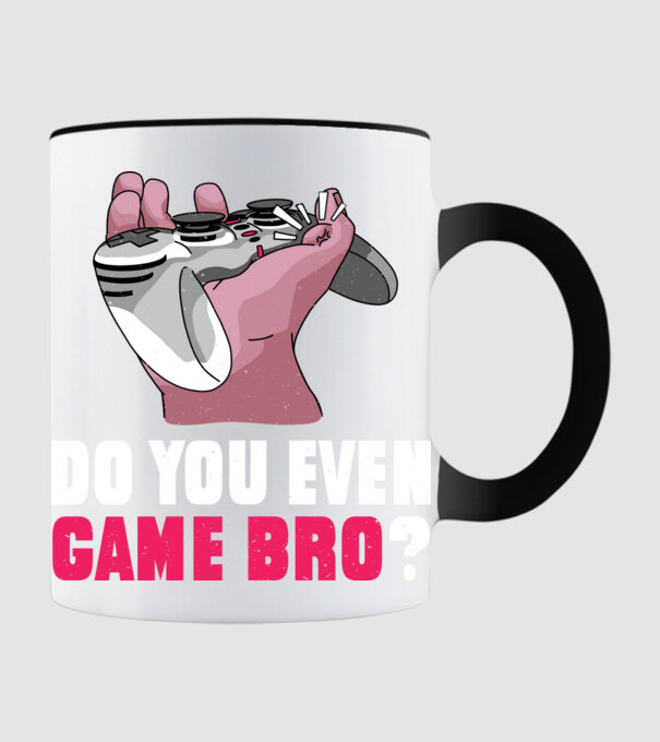 Do You Even Game Bro? model negru pe tricou