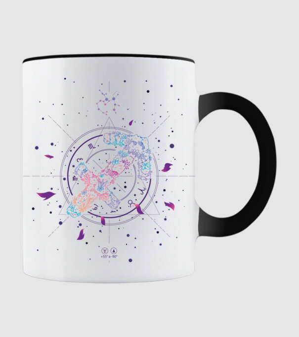 Saggitarius Zodiac model negru pe tricou