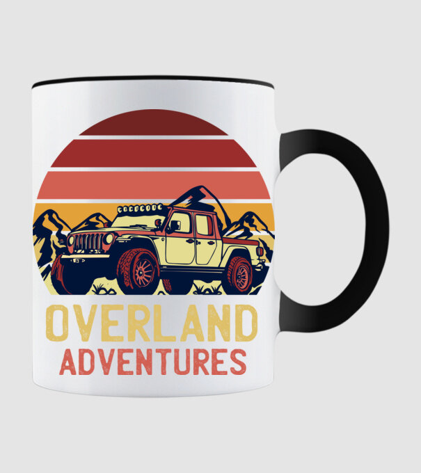 Jeep Retro model negru pe tricou