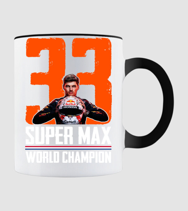 Super Max Formula 1 World Champion model negru pe tricou