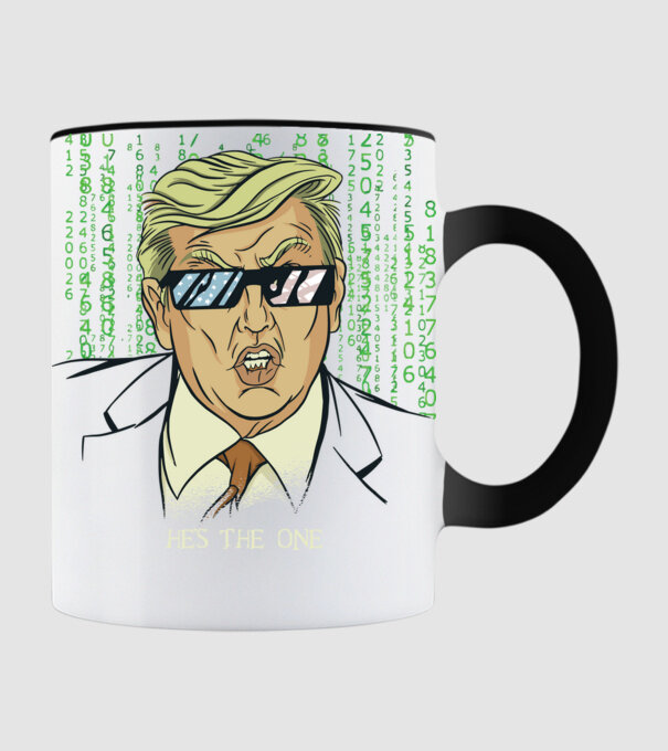 Trump Mátrix model negru pe tricou