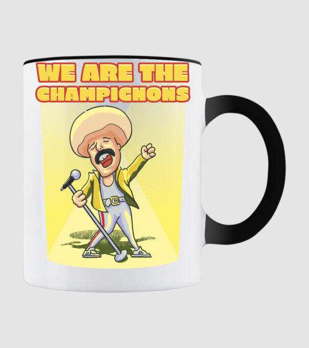 We are the Champignons Mercury model negru pe tricou