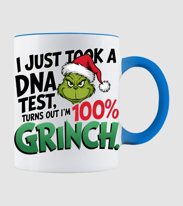 Grinch DNA test model albastru deschis pe tricou