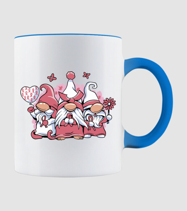 Pink christmas Gnomes model albastru deschis pe tricou