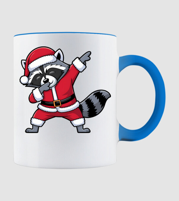Raton Dab Xmas model albastru deschis pe tricou