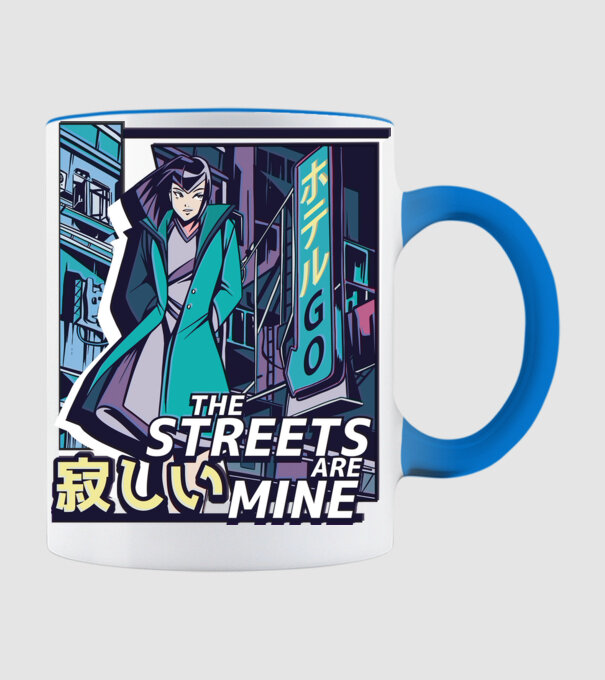 Anime Vaporwave benzi desenate model albastru deschis pe tricou