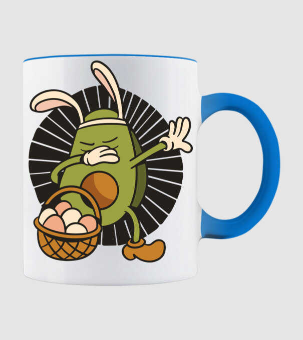 Avocado de Paște DAB model albastru deschis pe tricou