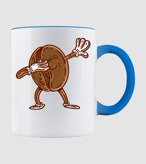 Cafea DAB model albastru deschis pe tricou