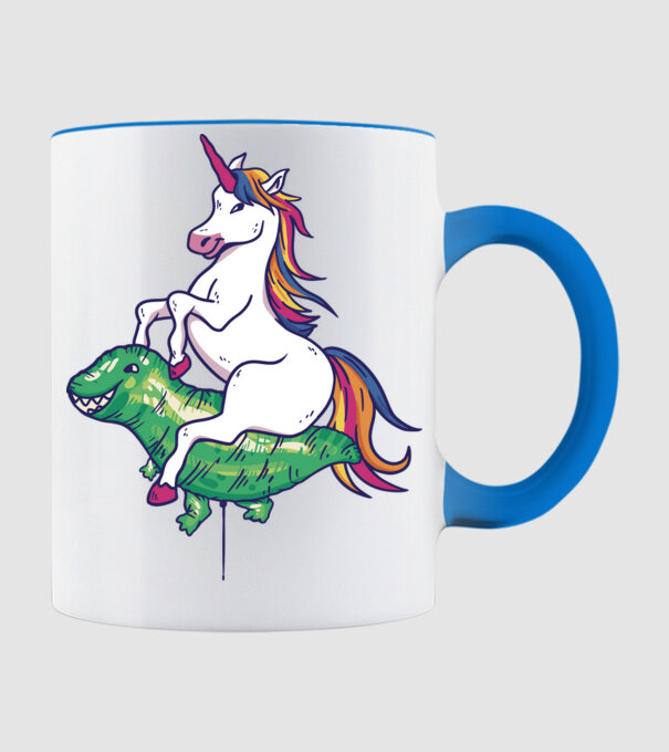 Balon cu Unicorn model albastru deschis pe tricou